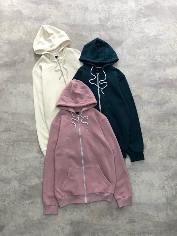 Buzo con Cierre y Capucha Hombre